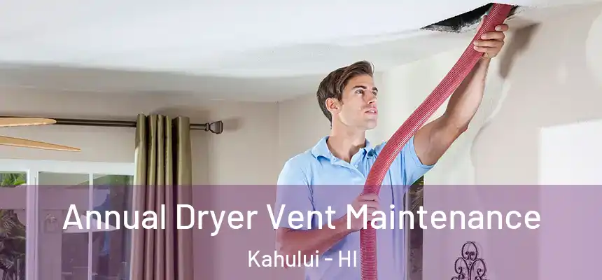  Annual Dryer Vent Maintenance Kahului - HI