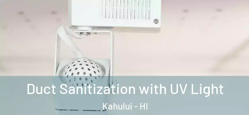 Duct Sanitization with UV Light Kahului - HI